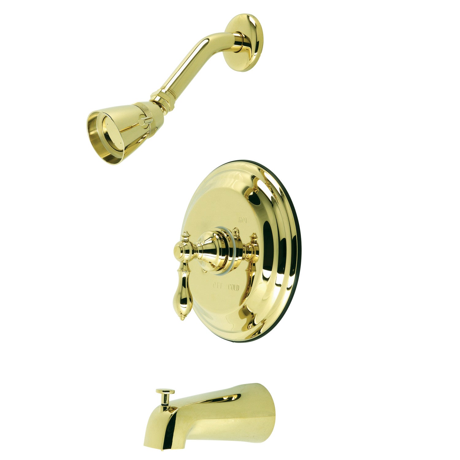 American Classic KB3632ACL Single Handle Pressure Balanced Tub and Shower Faucet in Polished Brass - Perfect for Bathroom Renovation and Modern Home Decor