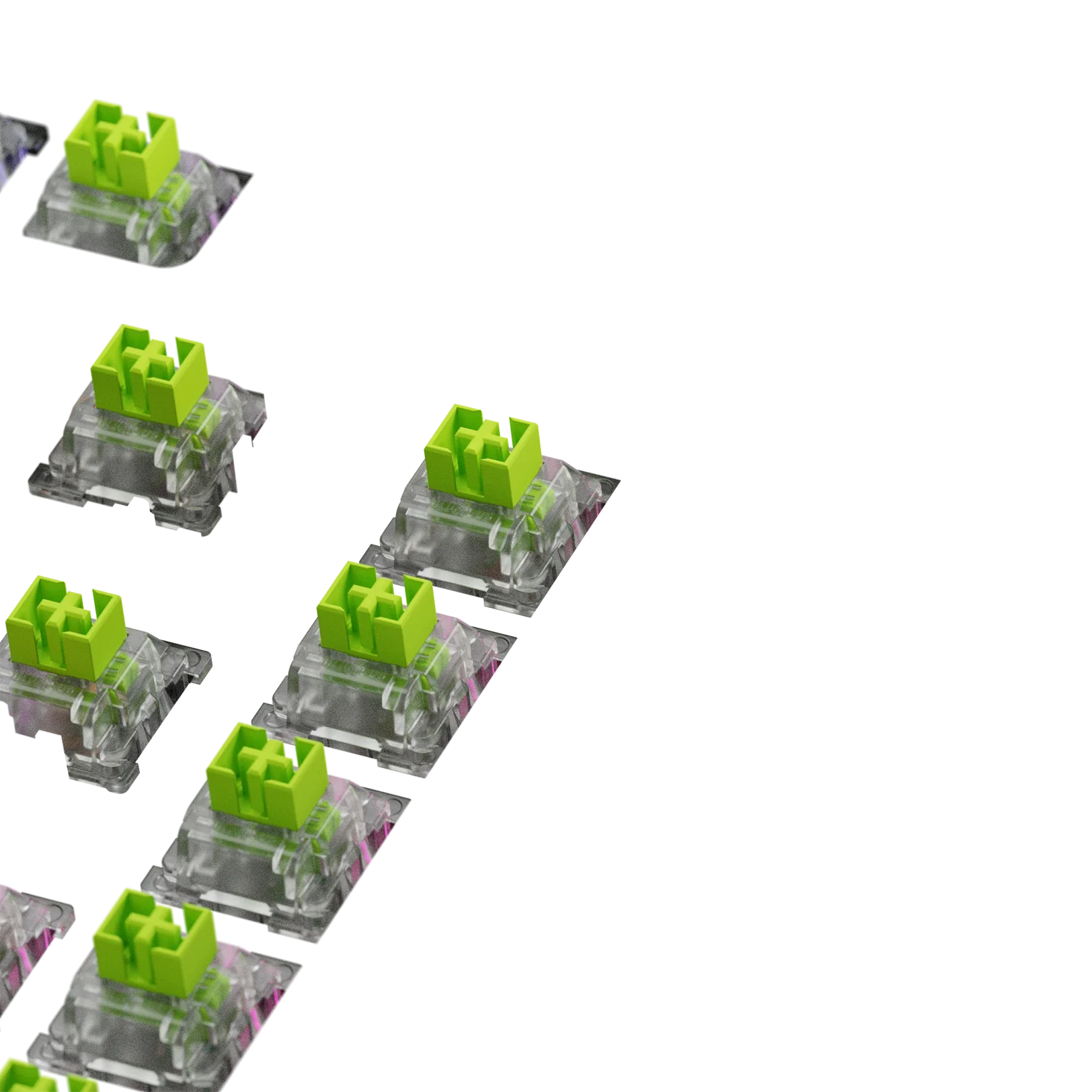 Glorious Raptor Standard HE ANSI 75 Mechanical Keyboard Switches - Smooth Linear Switches for Gaming & Typing | Perfect for PC, Mac & Custom Keyboard Builds