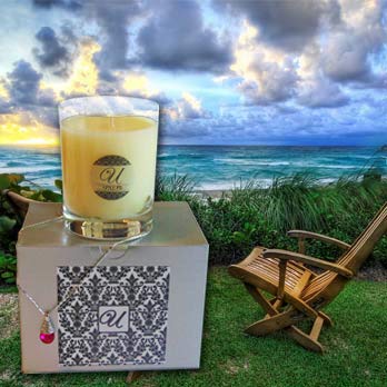 Serenity Scented Candle in 8 oz Glass Jar with Hidden Jewelry Inside (Valued $10-$10,000) - Ring Size 9 - Perfect for Gifts, Home Decor & Relaxation