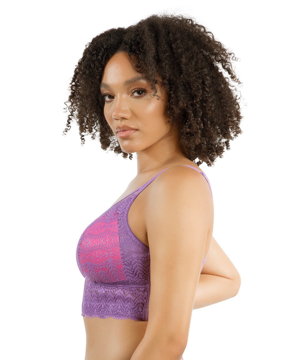Parfait Mia Lace Wireless Padded Bralette - Comfortable Black Lingerie for Everyday Wear & Special Occasions