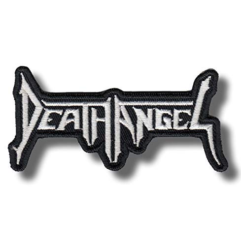Hommoo Death Angel Embroidered Iron-On Patch Badge - Gothic Punk Style for Jackets, Vests, Backpacks & DIY Crafts