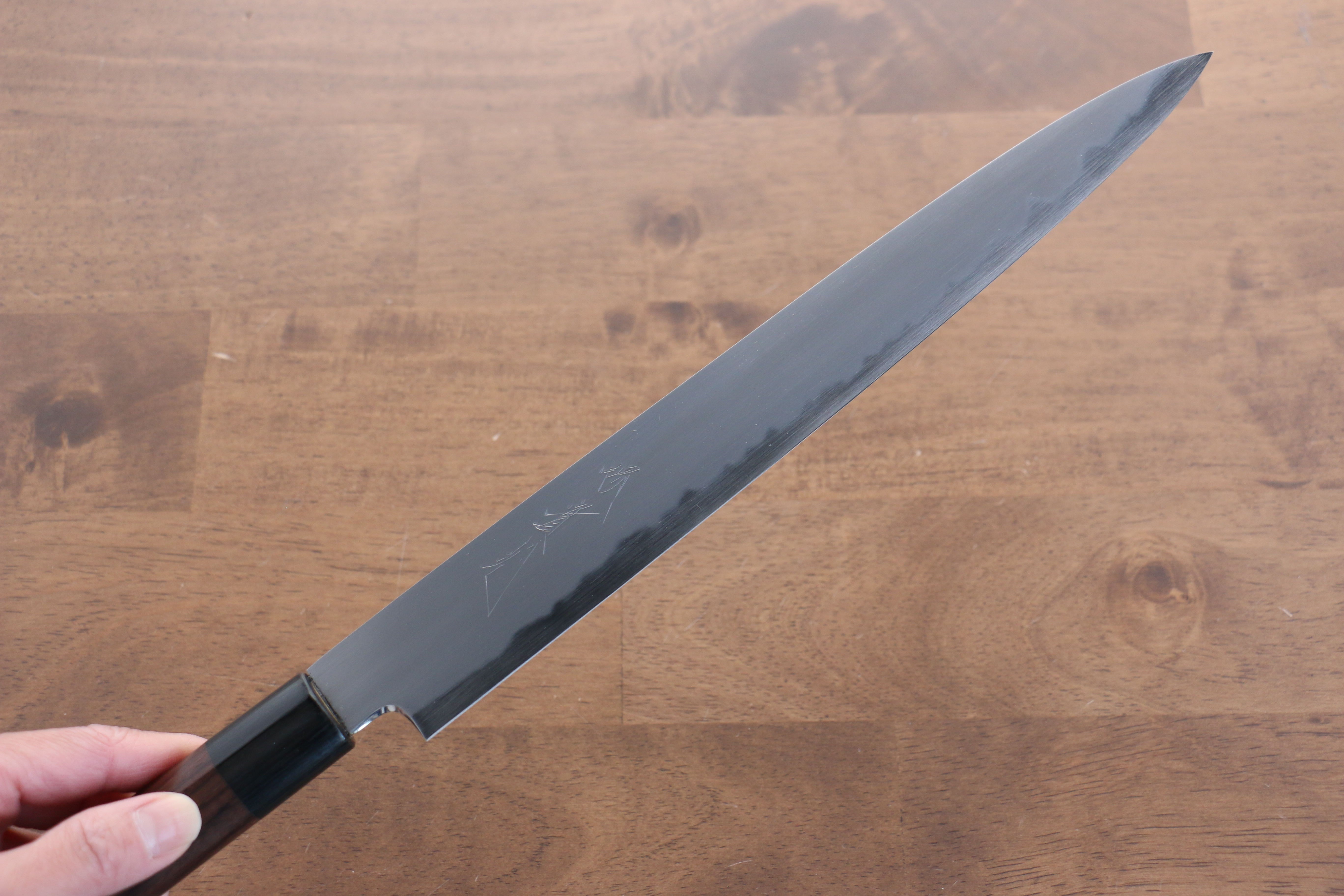 Premium Jikko White Steel No.2 Sujihiki 270mm - Japanese Chef Knife with Exquisite Shitan Handle for Slicing Meat, Sushi & Precision Cutting - Perfect for Professional Chefs & Home Cooking Enthusiasts