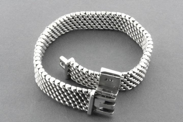 Sterling Silver Mesh Link Bracelet for Women - Elegant & Durable Jewelry for Everyday Wear, Parties & Special Occasions