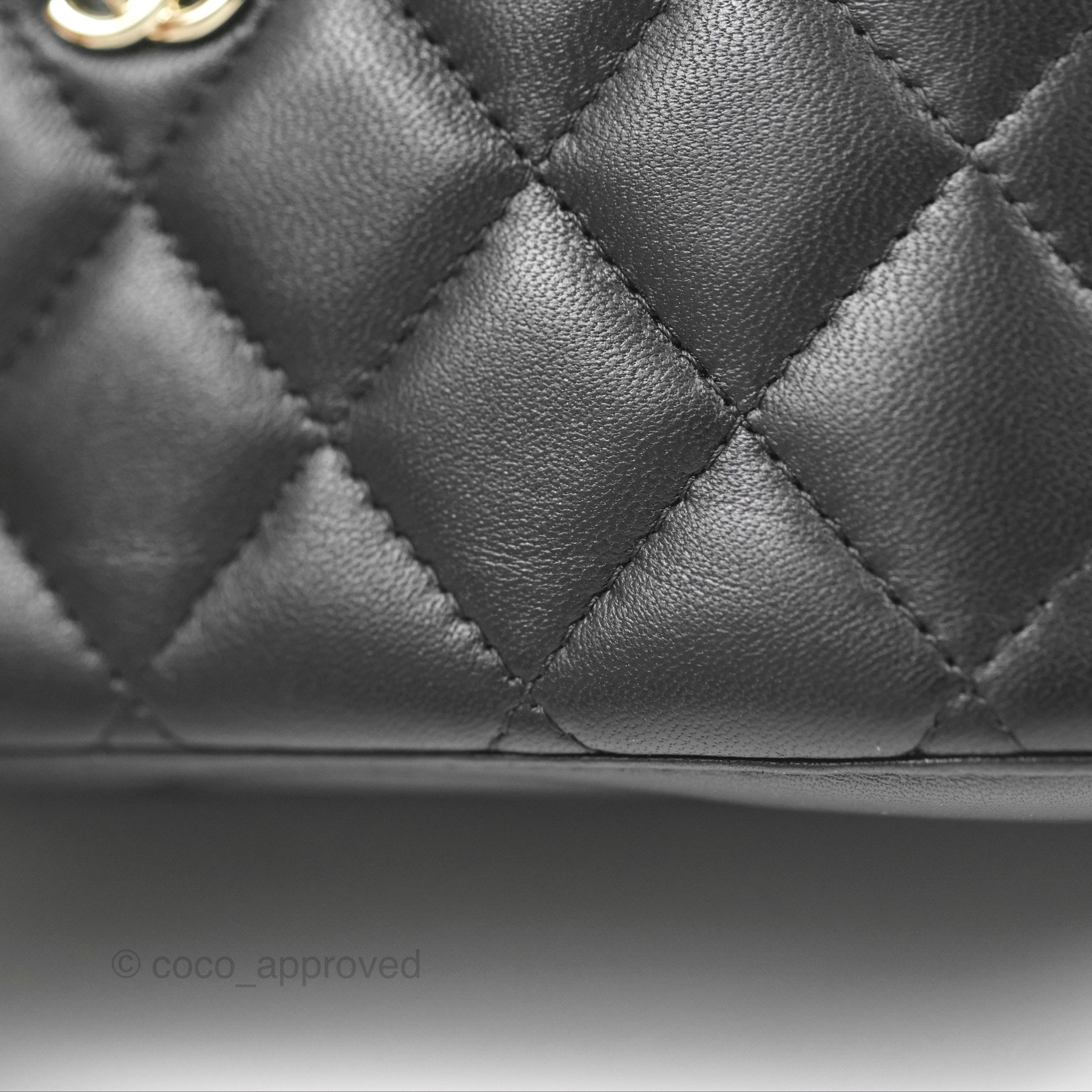 Chanel Ball Crush Vanity Bag with Chain - Black Lambskin Leather & Gold Hardware - Luxury Crossbody Clutch for Evening Parties & Special Occasions