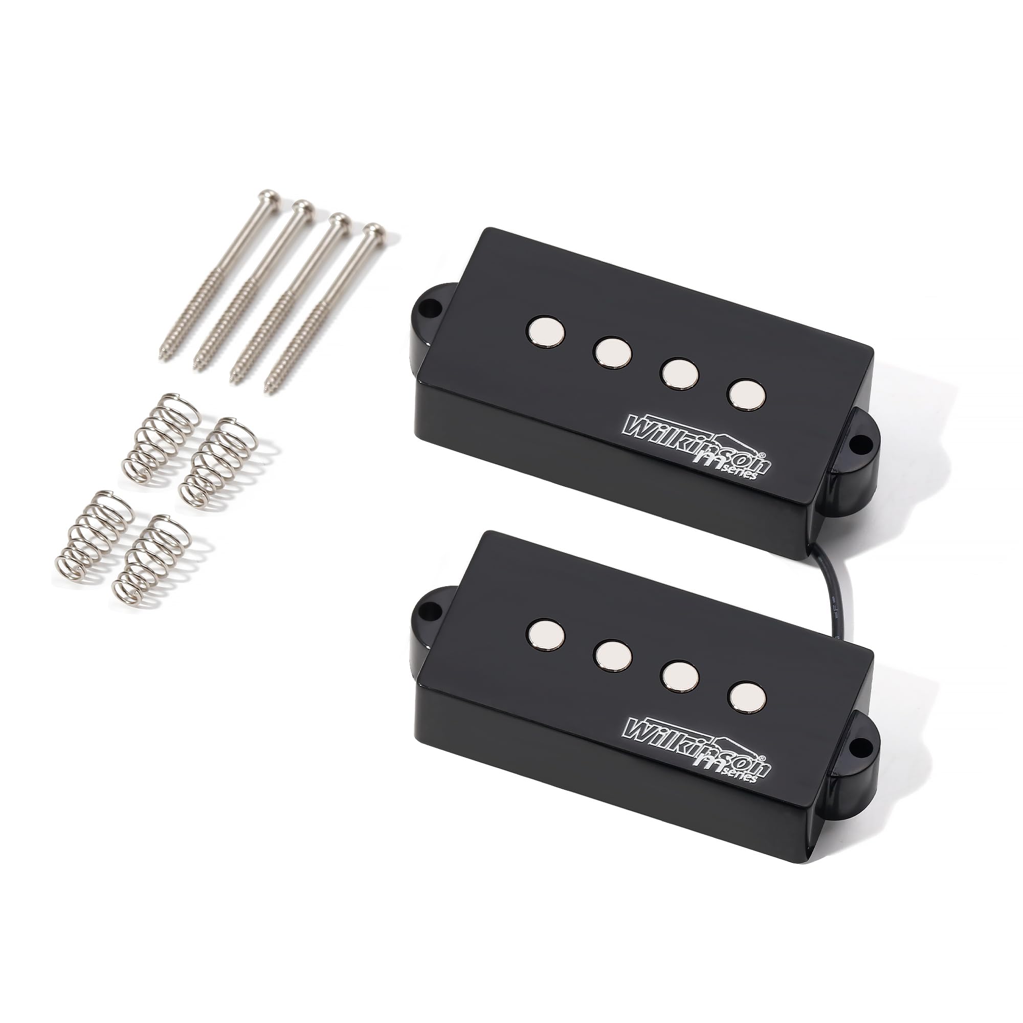 Wilkinson M Series WOPB Variable Gauss Ceramic Bass Humbucker Pickups Set for Precision Bass PB Style 4-String Electric Guitar - Perfect for Rock, Jazz & Studio Recording