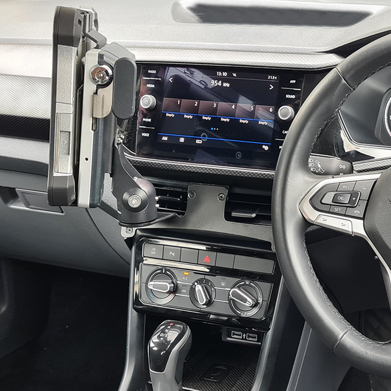 Industrial Evolution InDash Mount for Volkswagen T Cross (2019+) - Left Hand Drive - Perfect for GPS Navigation & Phone Mounting While Driving