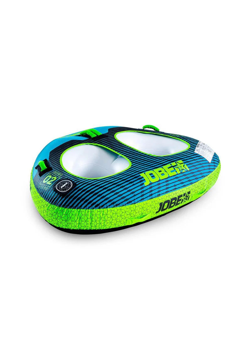 Jobe Double Trouble 2-Person Towable Tube for Water Sports - Perfect for Lakes, Rivers & Beach Fun with Friends & Family