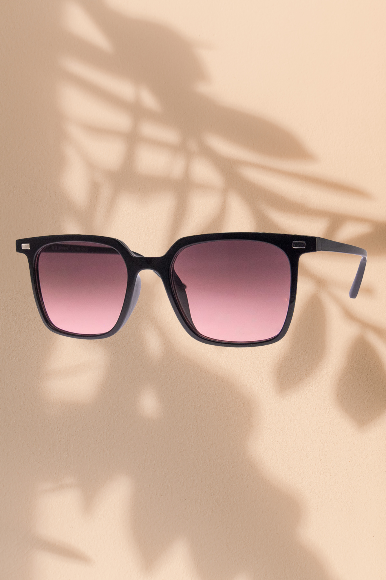 Leon Sunnies | Black & Pink Polarized Sunglasses for Women & Men - UV Protection, Fashionable & Lightweight for Outdoor Activities, Driving, Beach & Travel