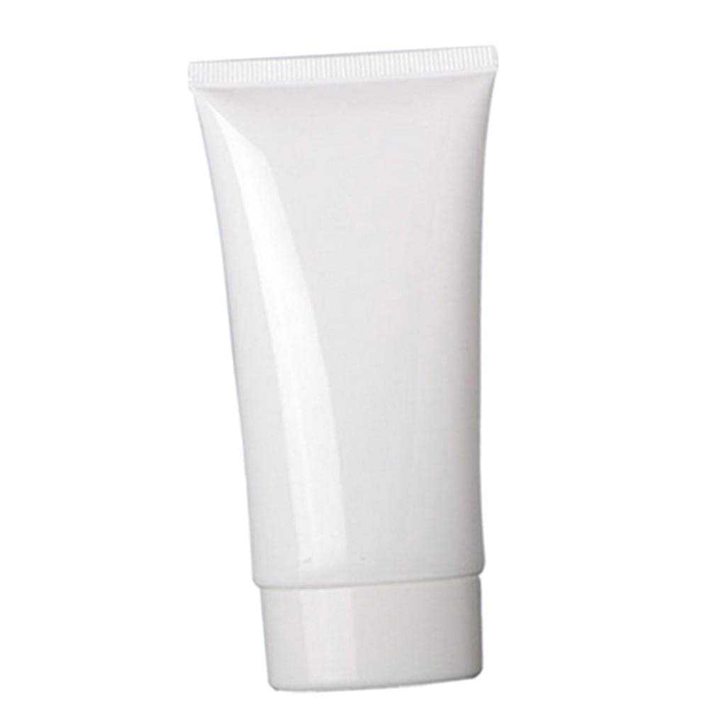 50ml PVC Squeeze Tubes for Travel - Leak-Proof Hand Cream & Hair Gel Storage Bottles | Perfect for Cosmetics, Toiletries & Sample Packaging