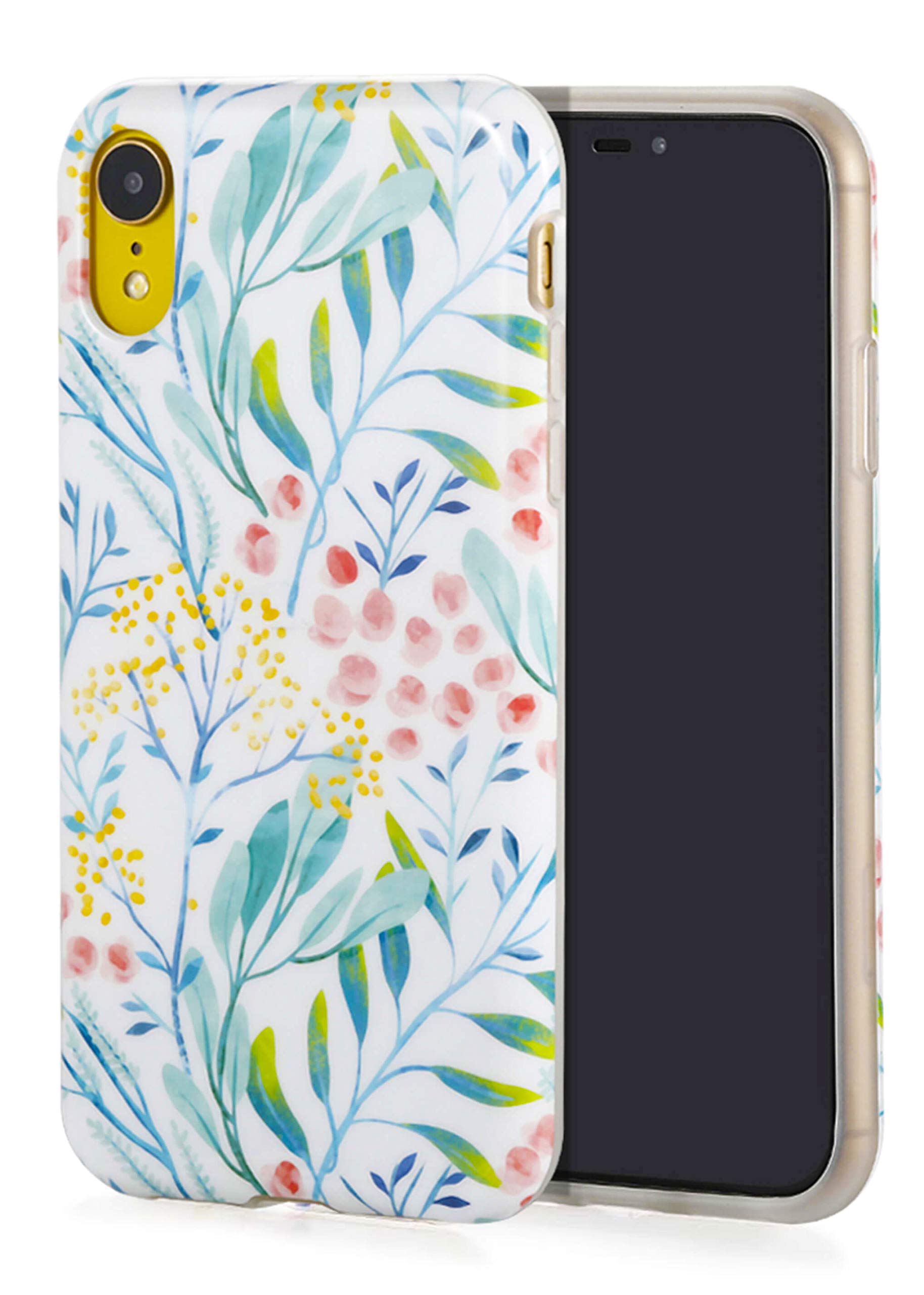 SunshineCases Floral iPhone XR Case - Slim, Cute & Protective Phone Cover for Women & Girls | Spring Wildflower Design | Easy Grip | Perfect for Everyday Use & Gift Giving
