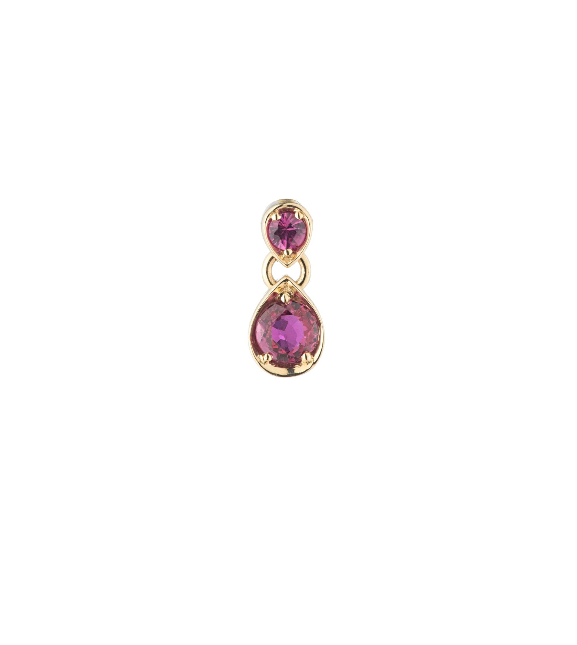 Forever & Always a Pair: Ruby Gemstone Double Drop Earrings for Women | Elegant Dangle Earrings for Date Night & Special Occasions | Valentine's Day Gift for Her