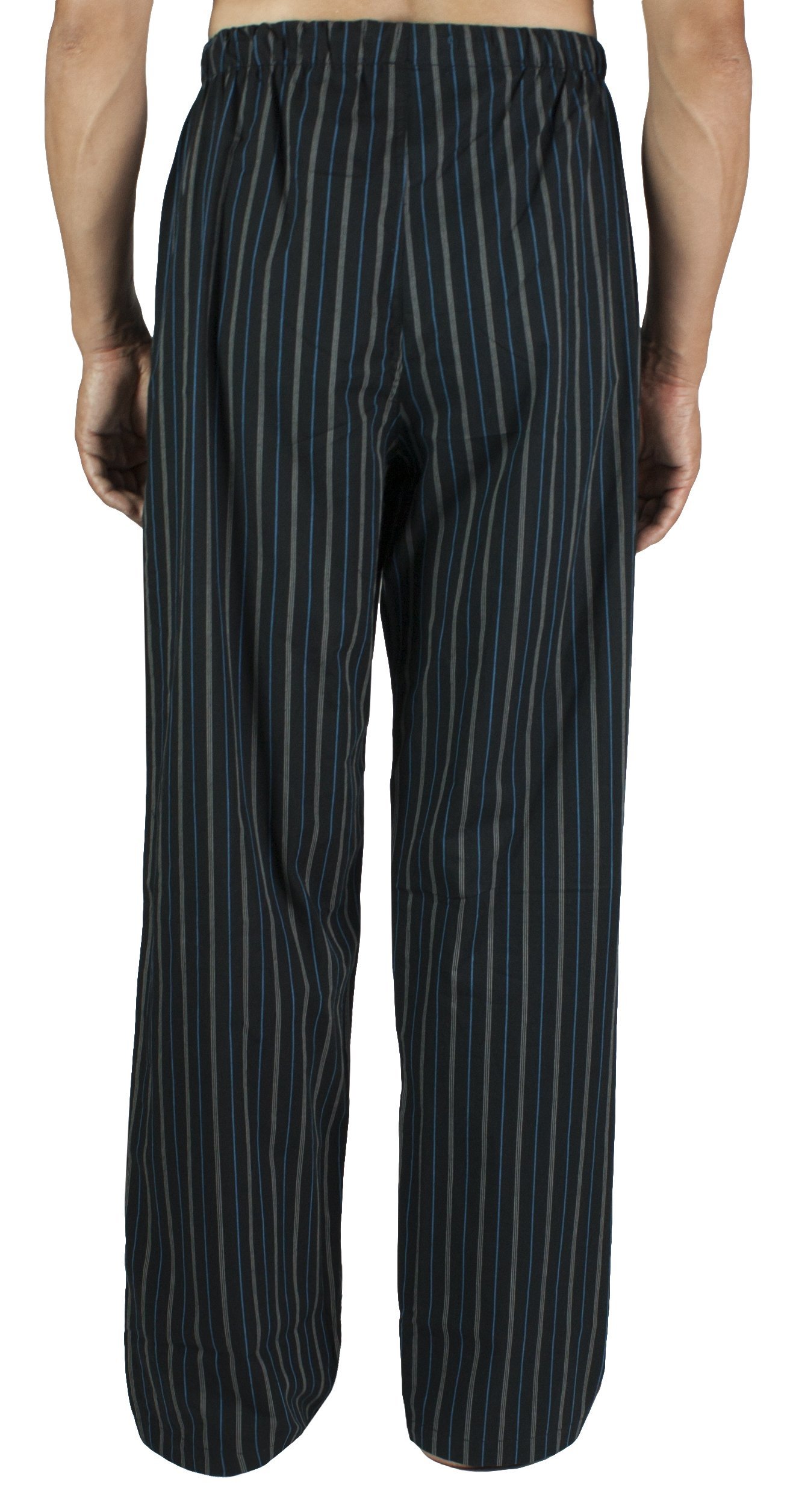 Men's Cotton Poplin Pajama Lounge Sleep Pants - Soft & Breathable Comfort for Nightwear, Lounging & Travel