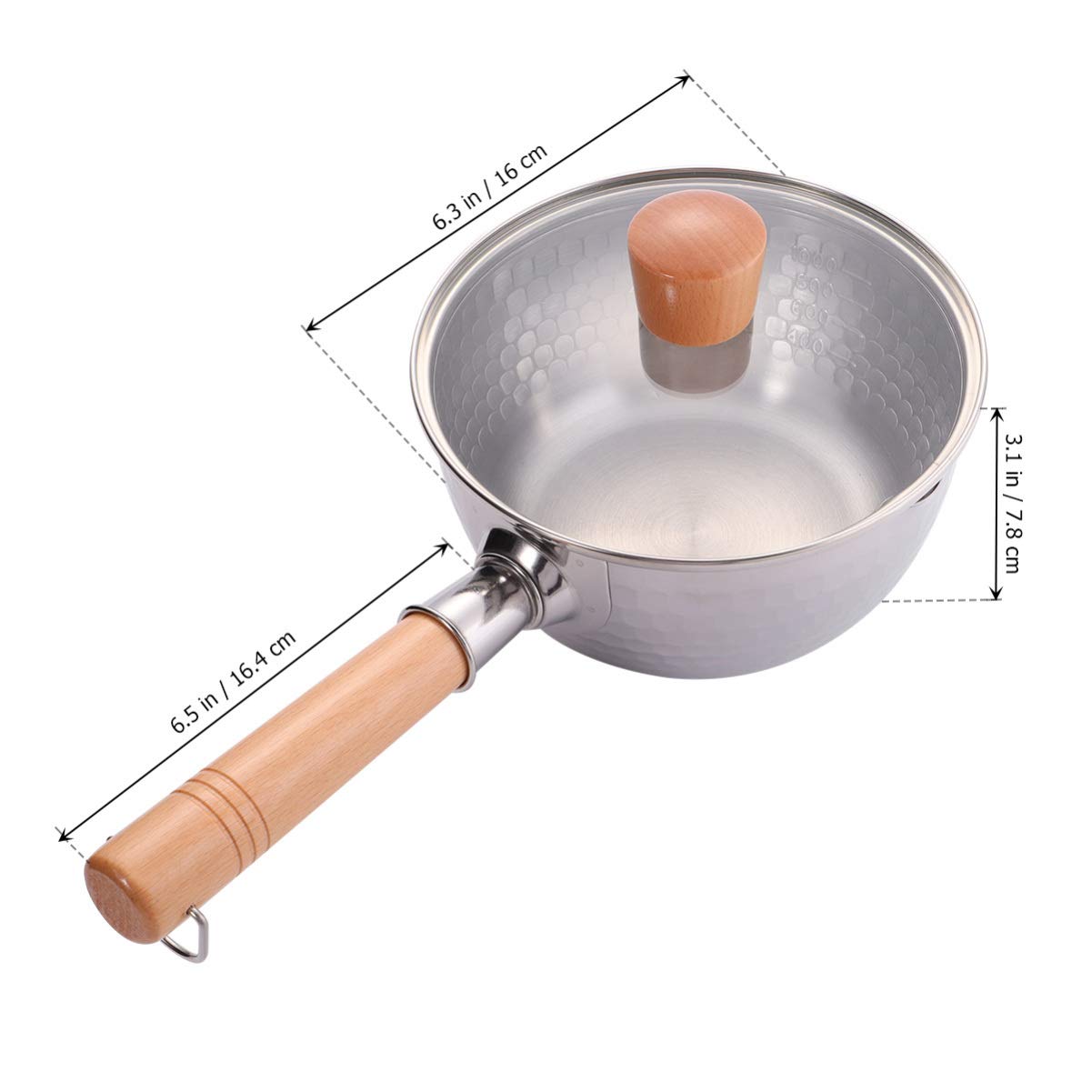 Cabilock 1 Set Multi-Functional Cooking Pot - Snow Pan, Instant Noodle Pot, Milk Pan, Stew Pot & Sauce Pan for Kitchen, Camping & Dorm Cooking
