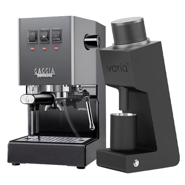 Gaggia Classic Evo Pro Espresso Machine & Varia VS3 Grinder Bundle - Perfect for Home Baristas & Coffee Enthusiasts