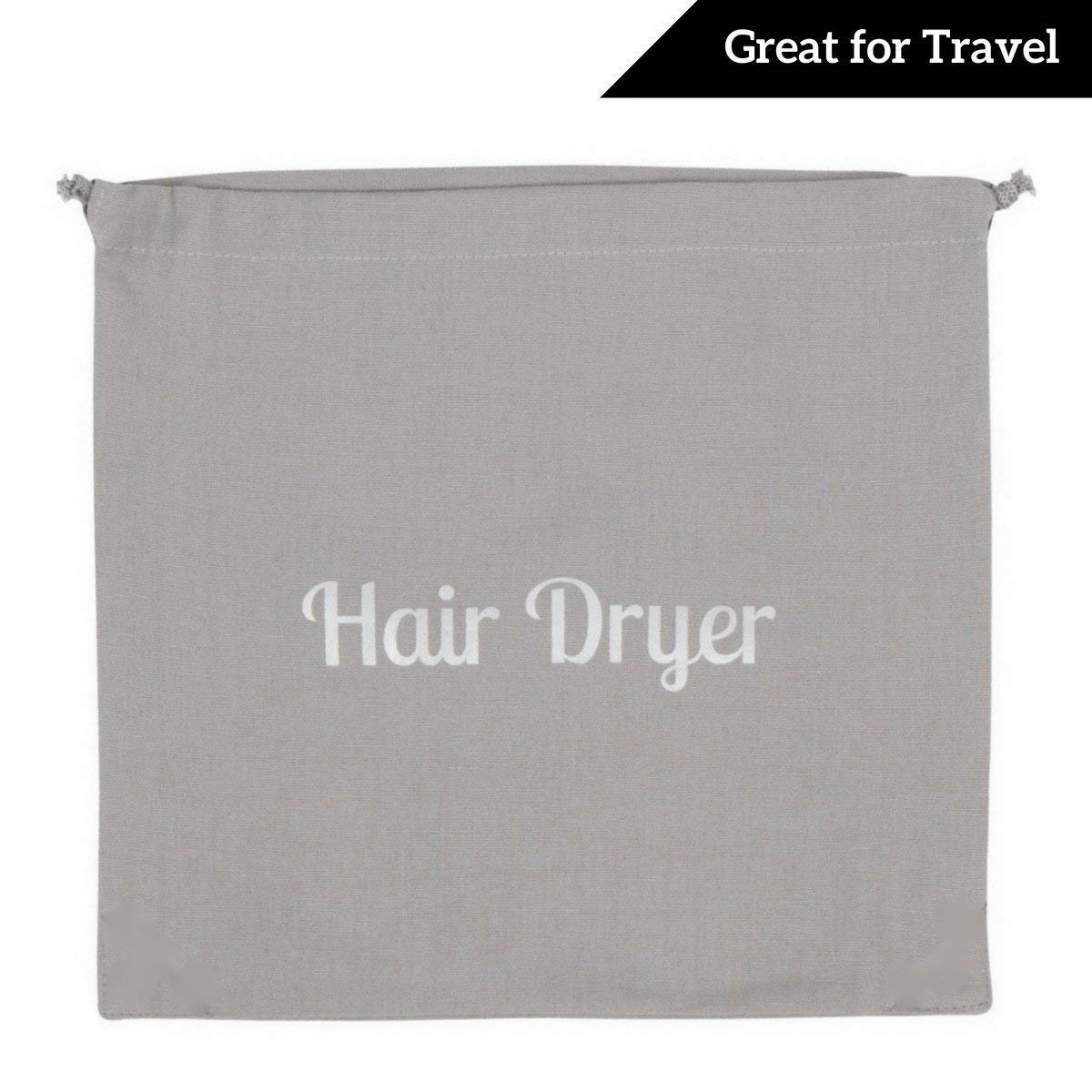 Heat Resistant Silicone Mat for Hair Straightener & Flat Iron | Non-Slip Hot Styling Tool Pad with Travel Hair Dryer Storage Bag | Perfect for Salon, Bathroom & Travel Use