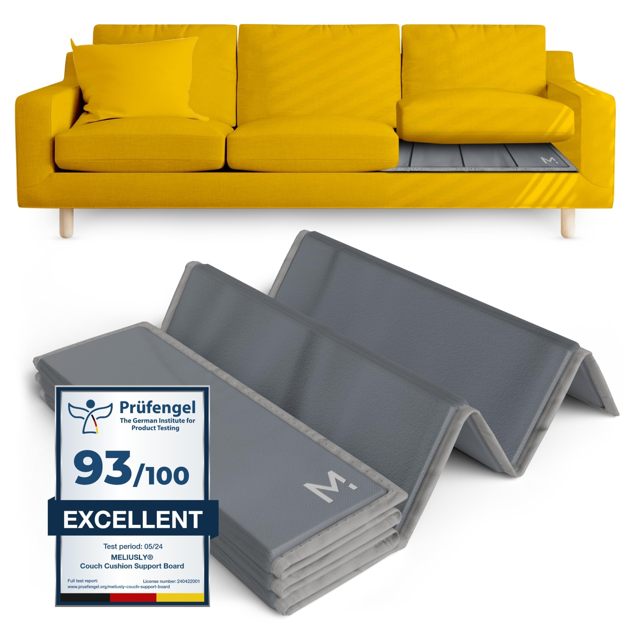 Heavy Duty Couch Cushion Support Board (24x79 Inches) - Reinforced Wood Sofa Seat Support for Sagging Cushions, Deep Couch & Loveseat Saver - Perfect for Living Room Furniture Repair and Comfort Enhancement