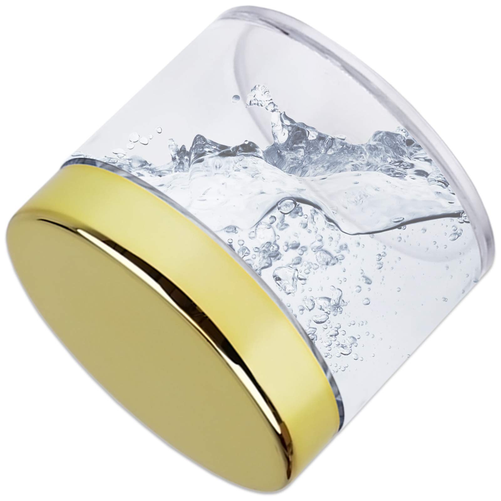 Beauticom 60ml (2oz) Round Clear Leak-Proof Plastic Jars with Gold Lids - Travel-Friendly Cosmetic Containers for Makeup, Lotion, Creams, Oils & Salves (Pack of 384) - Perfect for DIY Beauty Products, Travel Toiletries & Home Organization