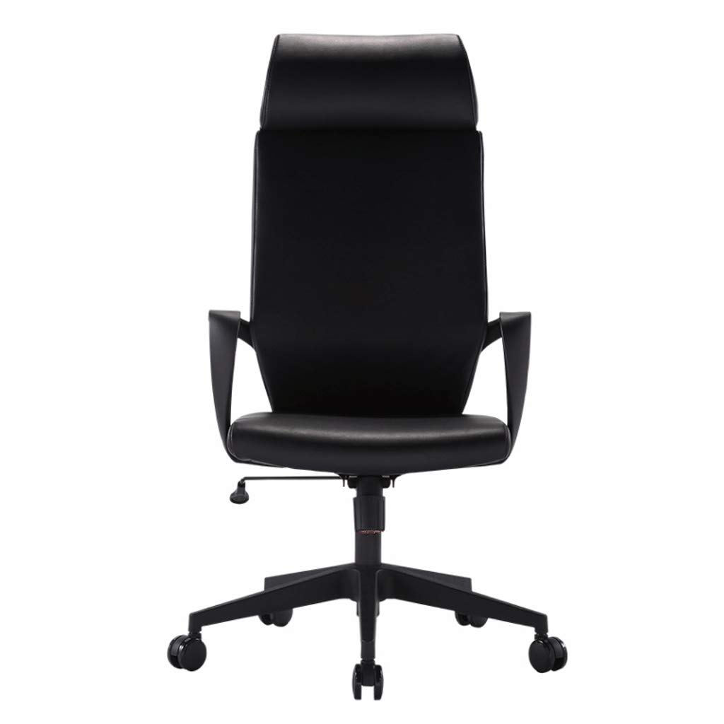 Ergonomic Office Chair - Swivel Computer Desk Chair with Lumbar Support, Adjustable Height for Home & Office, Compact Task Chair for Students & Professionals (Black) - Perfect for Long Work Hours & Online Learning