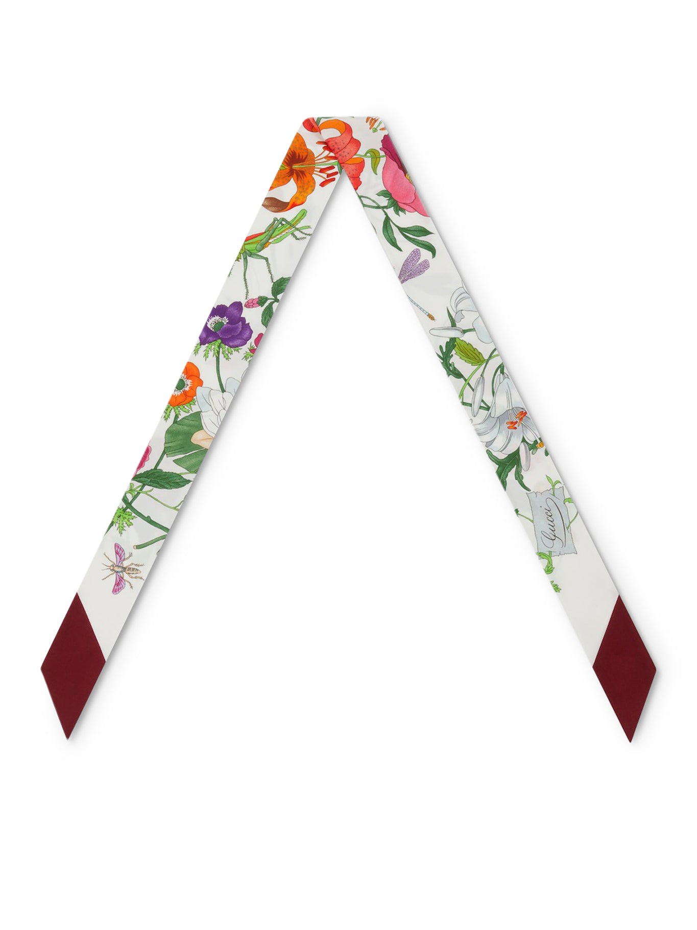 Elegant GG Silk Jacquard Neck Bow Scarf - Luxury Fashion Accessory for Women, Perfect for Weddings, Parties & Special Occasions