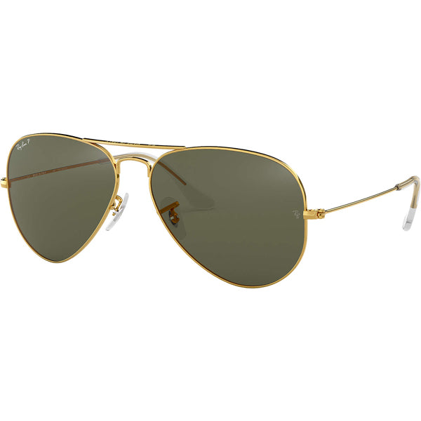 Aviator Sunglasses Gold/Green Polarized Lenses - UV Protection, Stylish & Comfortable for Driving, Outdoor Sports & Beach Activities