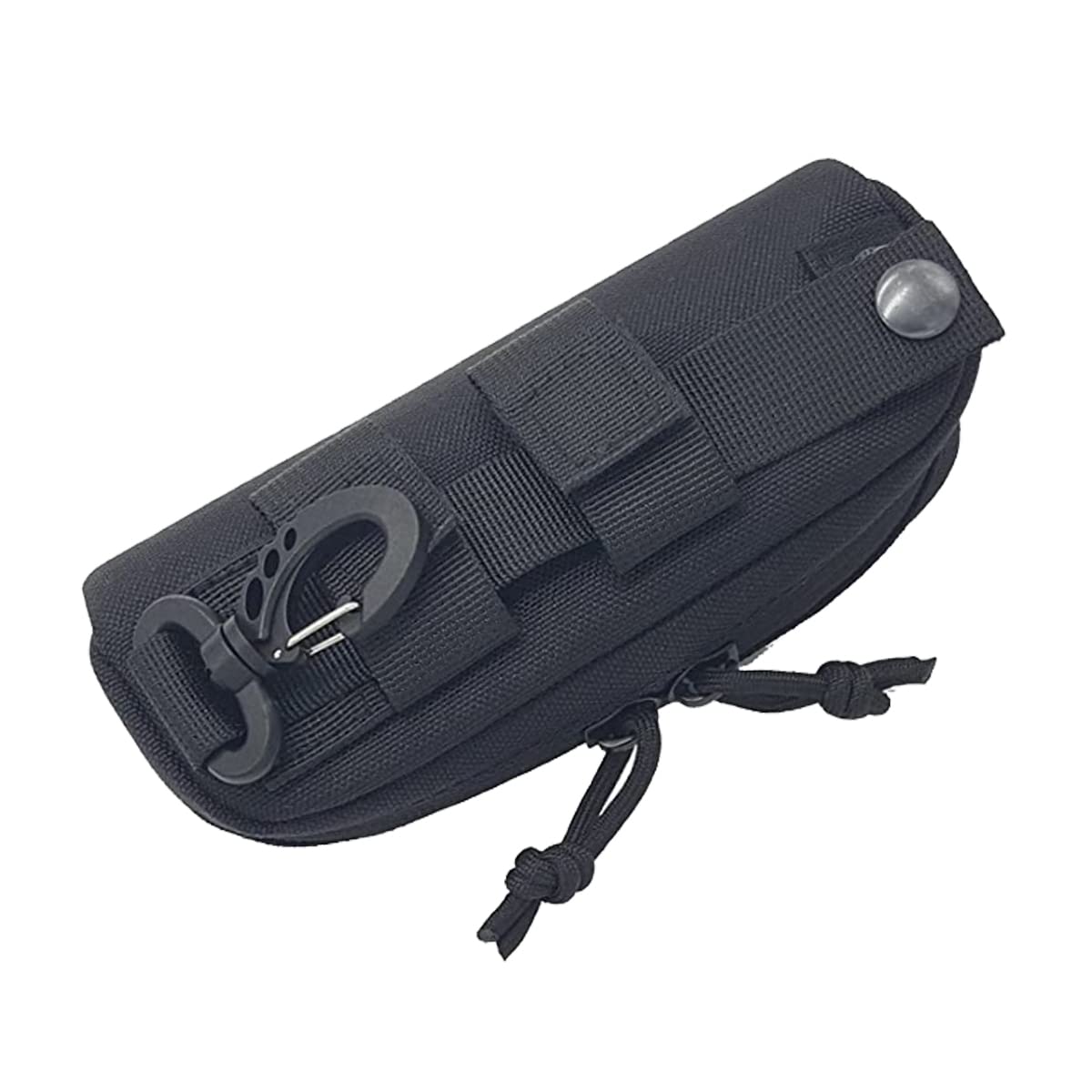 Tactical Eyeglasses Hard Case - 1000D Nylon Molle Zipper Sunglasses Carrying Case with Clip | Durable Protective Storage for Outdoor, Military, Hiking & Travel Use