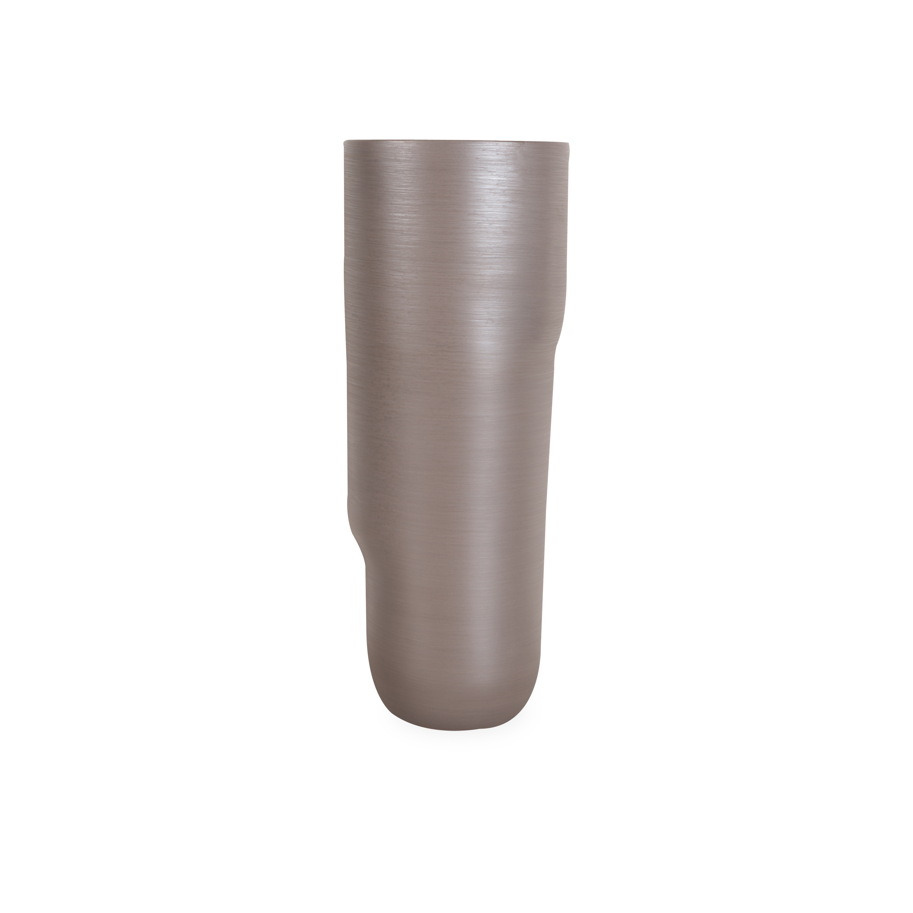Elegant Taupe Ceramic Vase - Modern Home Decor for Centerpiece, Wedding, Living Room & Office Decorations