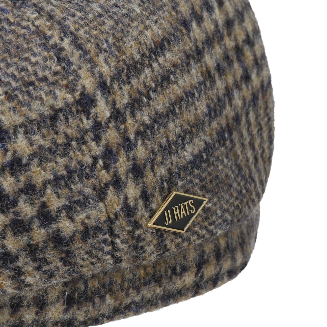 JJ Hats Premium 8-Panel Virgin Wool Cap - Classic Checkered Design for Men & Women - Perfect for Outdoor Activities, Casual Wear & Fashion Accessories