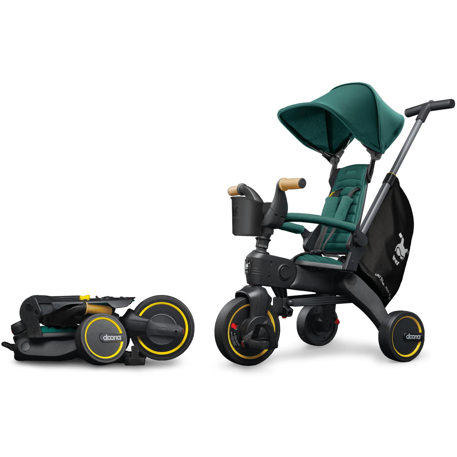 Doona Liki Trike S5 - Lightweight Foldable Baby Stroller & Toddler Tricycle for Ages 1-3 | Perfect for Outdoor Walks, Park Visits & Travel | Compact Design for Easy Storage & Transport