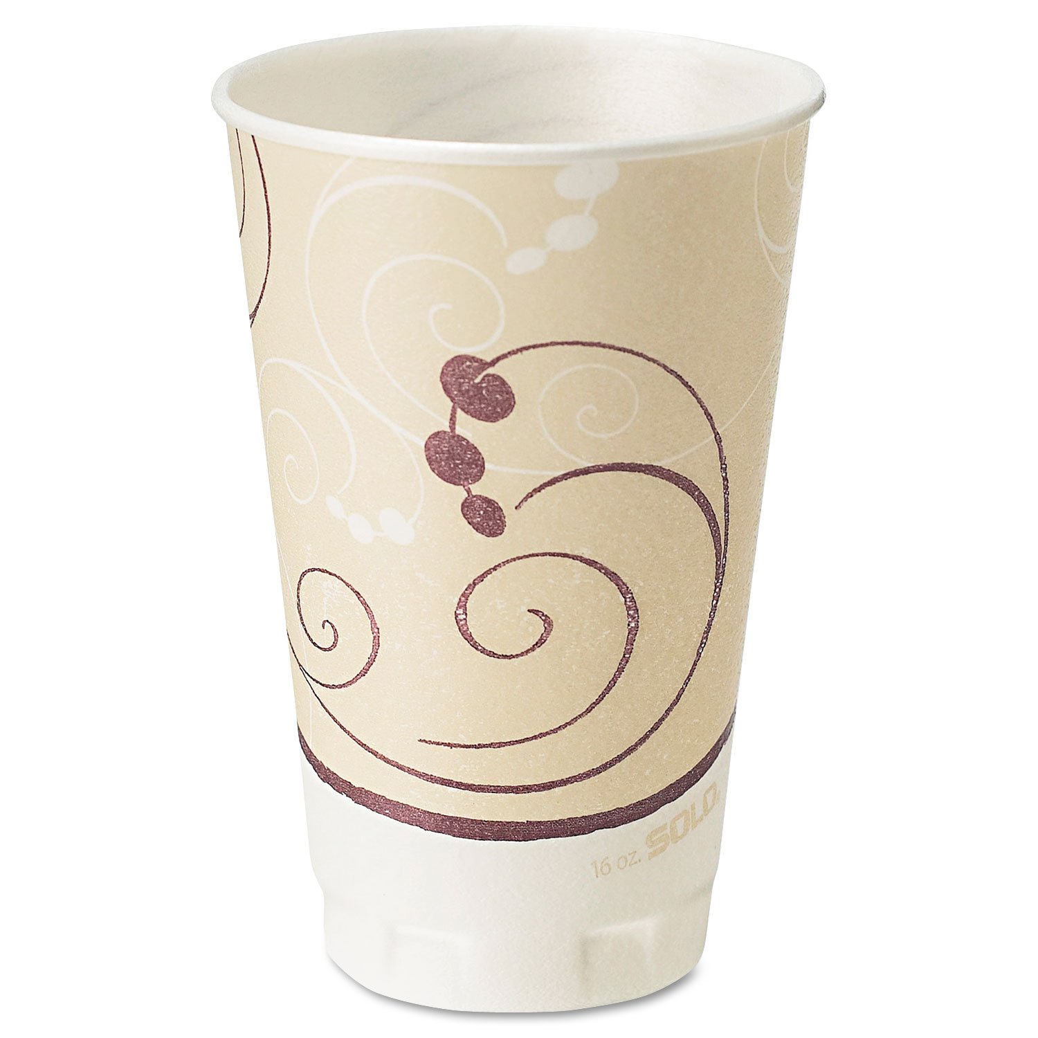 SOLO Cup Company Symphony Design Trophy Foam Cups - 16oz Insulated Hot & Cold Drink Cups for Parties, Picnics, and Office Use - Reusable and Durable Disposable Cups