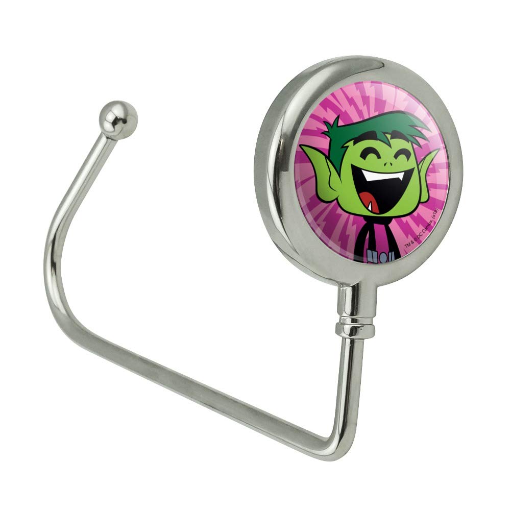 Teen Titans Go! Beast Boy Purse Hanger Hook - Cute Cartoon Character Bag Holder for Backpacks, Handbags & Shopping Carts - Perfect for Kids Room, Car & School Organization