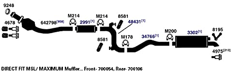 AP Exhaust Muffler 700106 - For Car & Truck Performance