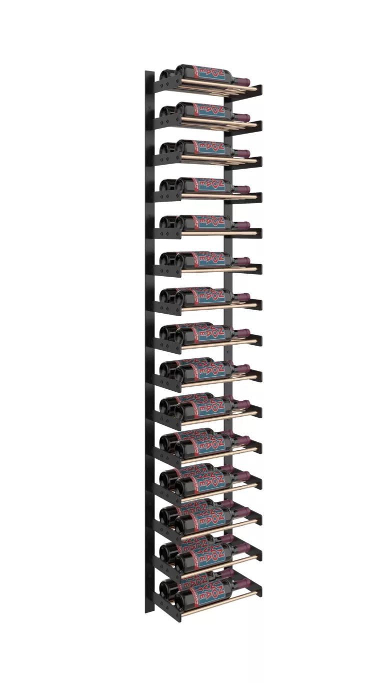 VintageView Evolution 75-Inch Wall Mounted Wine Rack Kit - Holds 15 to 45 Bottles - Space Saving Wine Storage Solution for Home Bar, Kitchen, Dining Room & Wine Cellar Organization