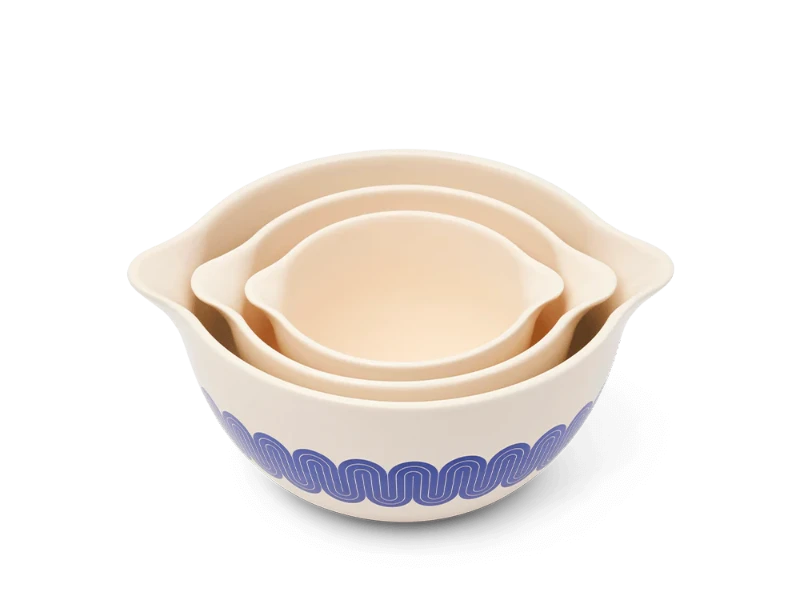 Premium Stainless Steel Mixing Bowls Set - Great Jones Stir Crazy Mixing Bowls for Baking, Cooking & Food Prep - 3-Piece Non-Slip Nesting Bowls with Lids & Pour Spouts - Perfect for Kitchen, Restaurant & Home Use