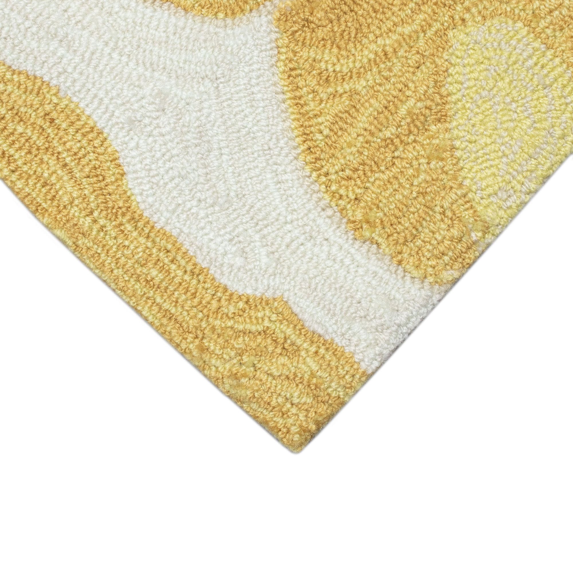 Liora Manne Lemon Slice Indoor Outdoor Area Rug 2'6 x 4' - Non-Slip Kitchen Mat, Boho Bathroom Runner, Summer Patio Decor for Home & Garden
