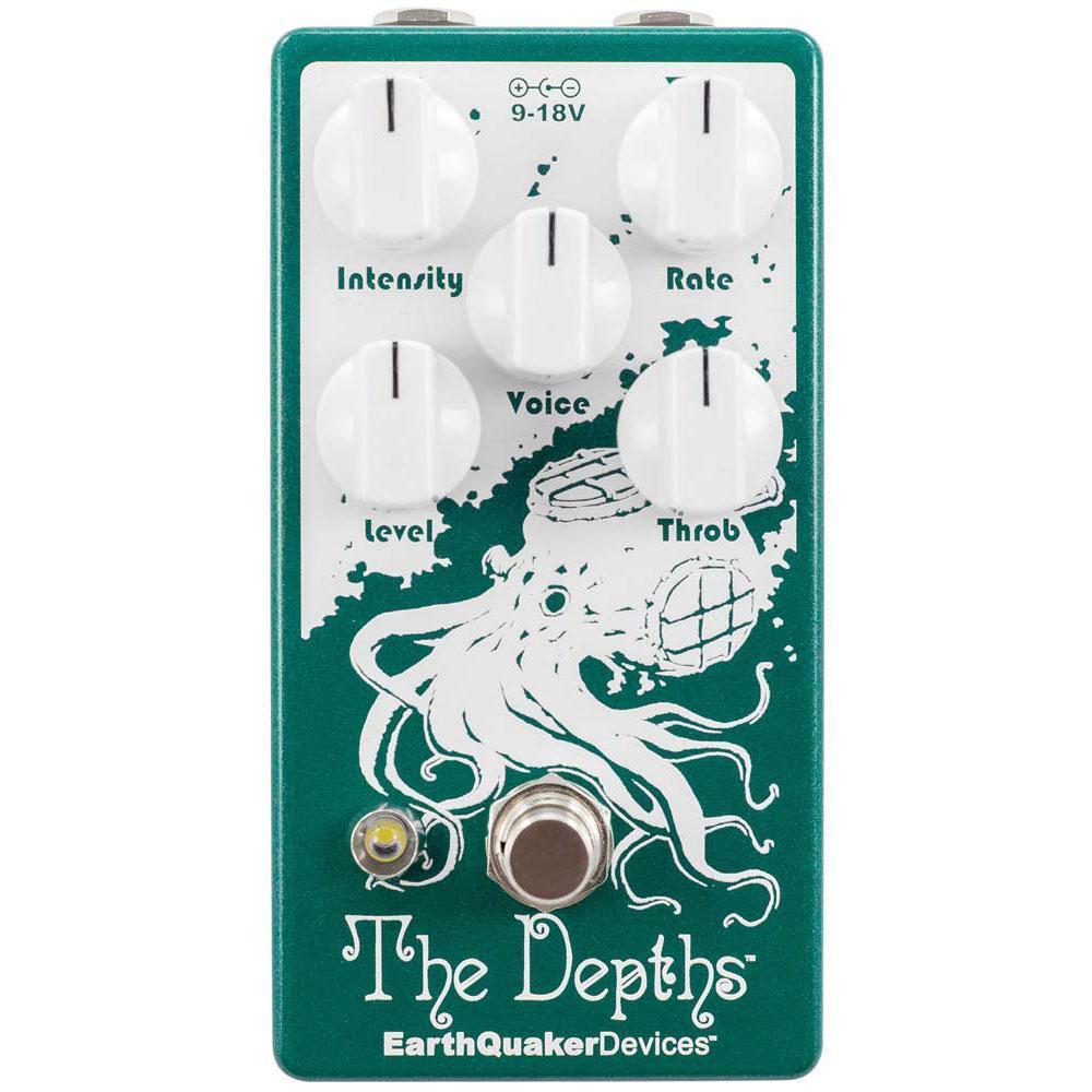 Earthquaker Devices The Depths Optical Vibe Machine V2 - Analog Guitar Effects Pedal for Psychedelic & Vintage Tones | Perfect for Studio Recording & Live Performances
