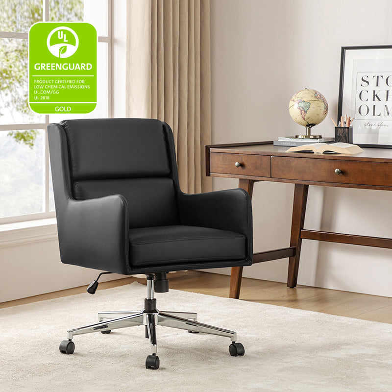 Eamonn Ergonomic Adjustable Swivel Office Chair with Metal Base - Perfect for Home Office, Gaming & Workspace Comfort