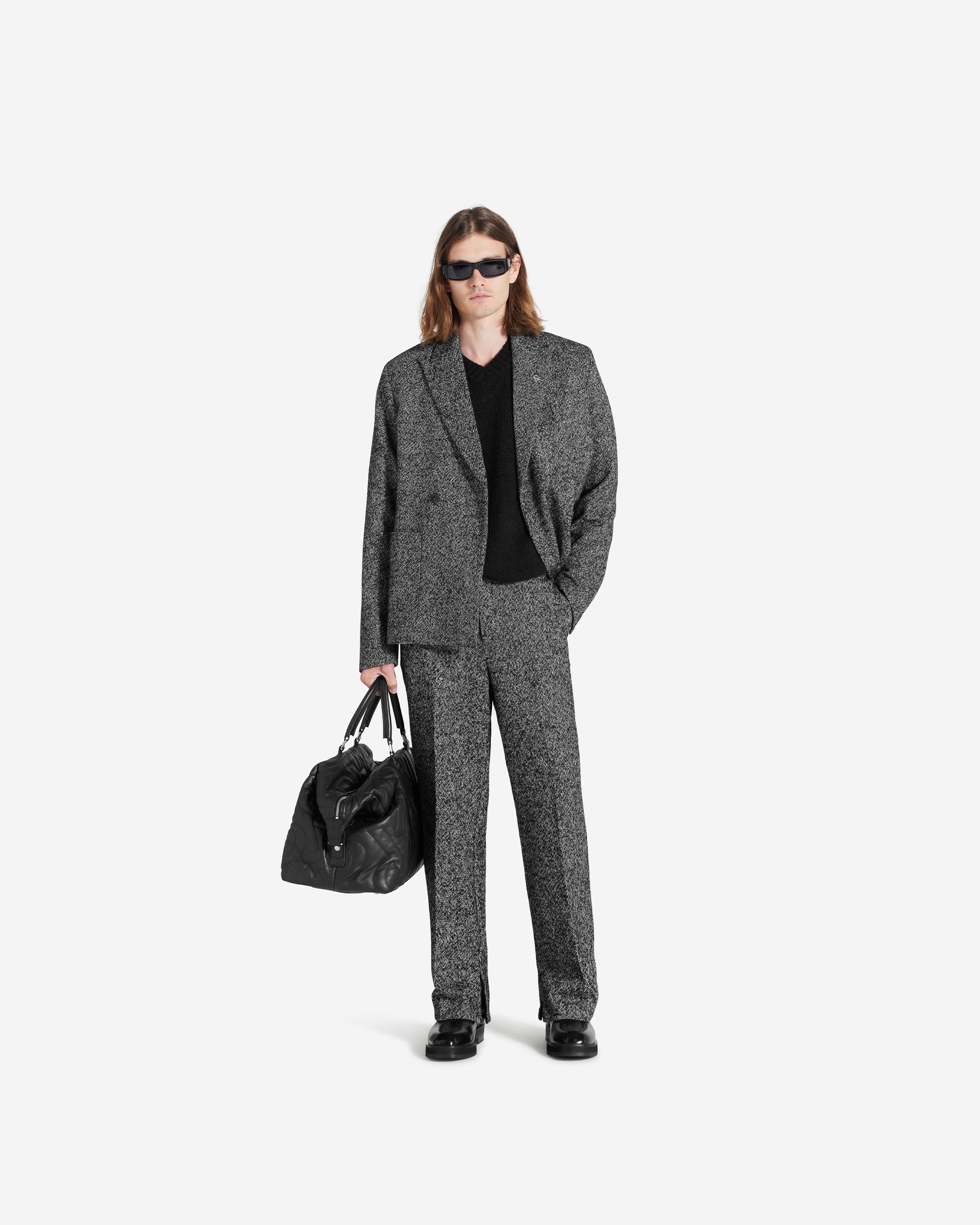 Elegant Double Breasted Blazer for Women - Trendy Marble Pattern Formal Jacket | Perfect for Office Wear, Business Meetings & Special Occasions