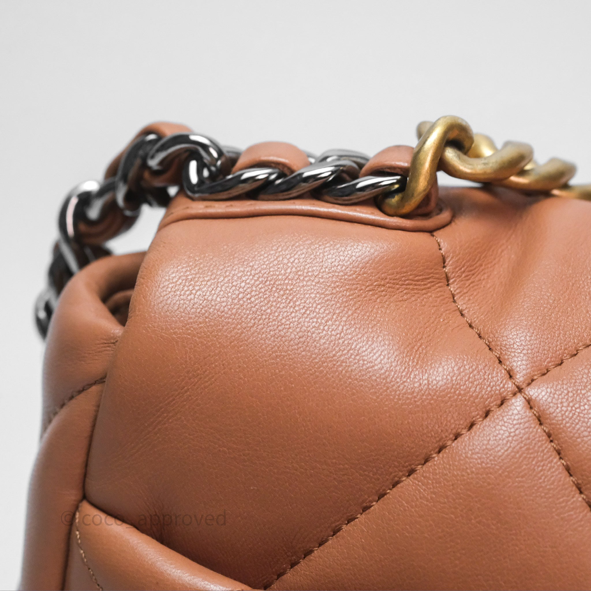 Chanel 19 Small Handbag in Caramel with Mixed Hardware - Luxury Shoulder Bag for Women, Perfect for Date Night & Special Occasions