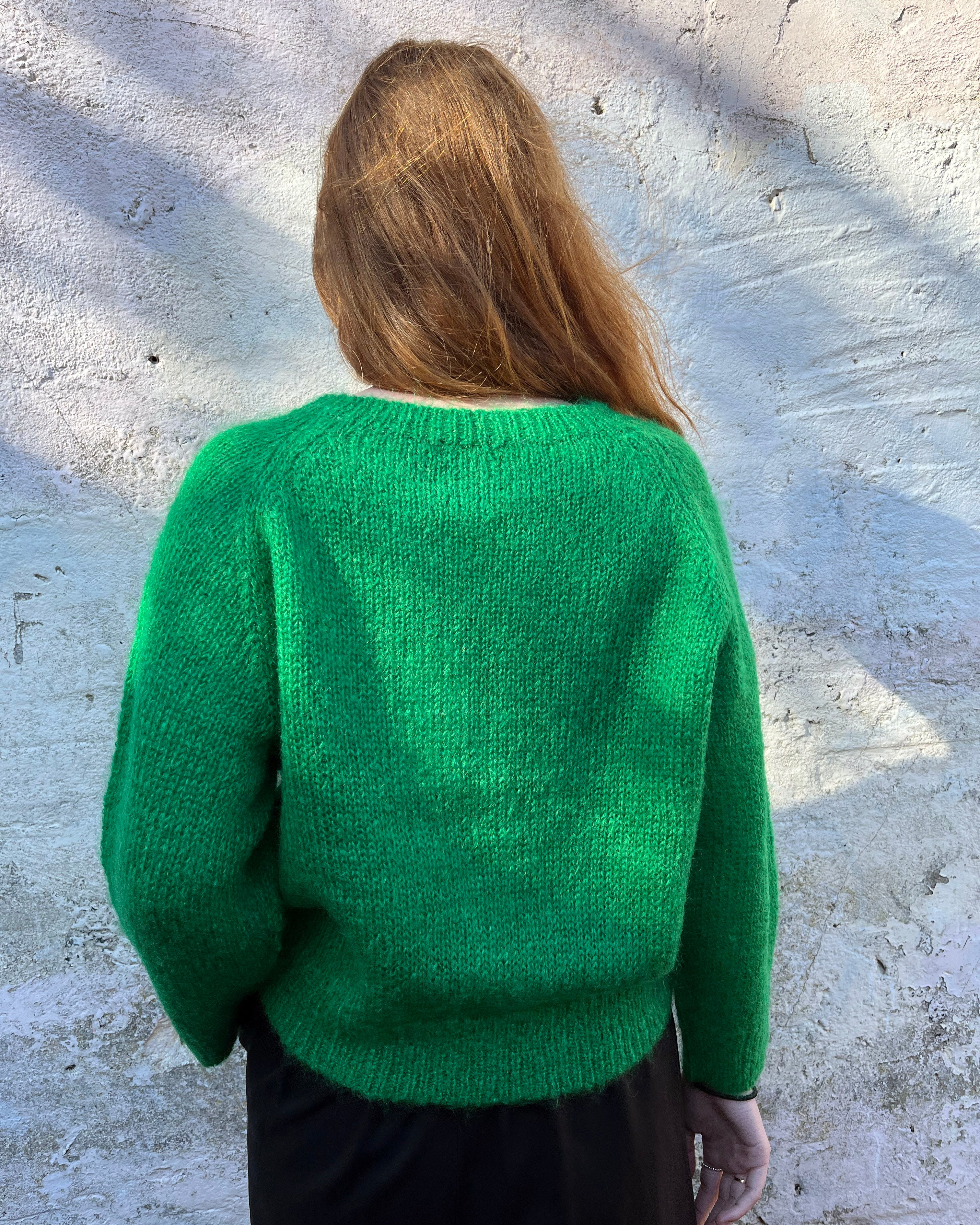 Lowie Green Mohair Jumper - Soft Women's Sweater for Fall & Winter | Cozy Knit Pullover for Casual Wear, Office & Date Nights