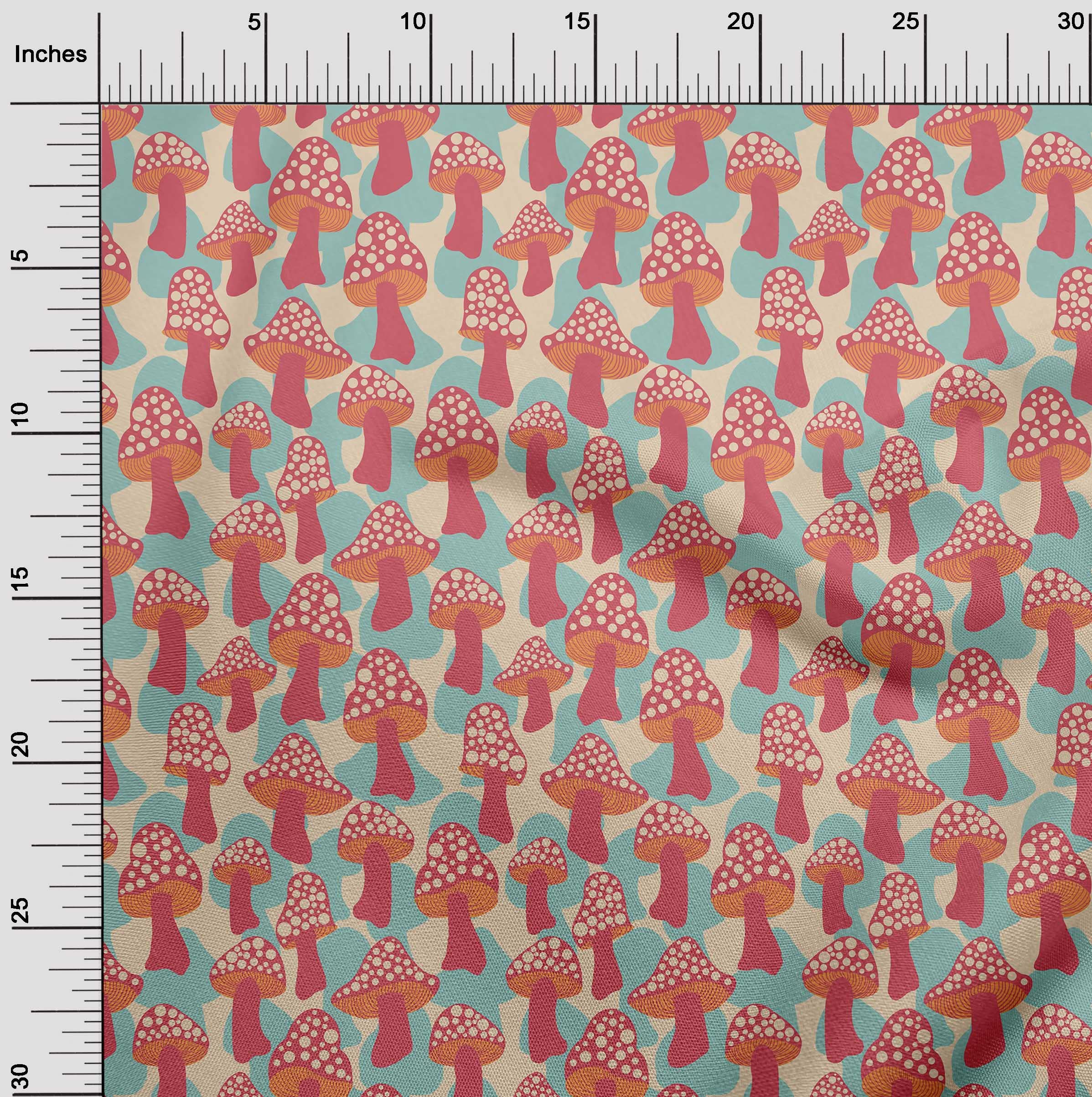 oneOone Rayon Red Fabric - 56 Inch Wide Printed DIY Sewing Material for Clothing & Crafts | Soft, Drapeable Asian-Inspired Fabric by The Yard | Perfect for Dresses, Blouses, Scarves & Home Decor Projects