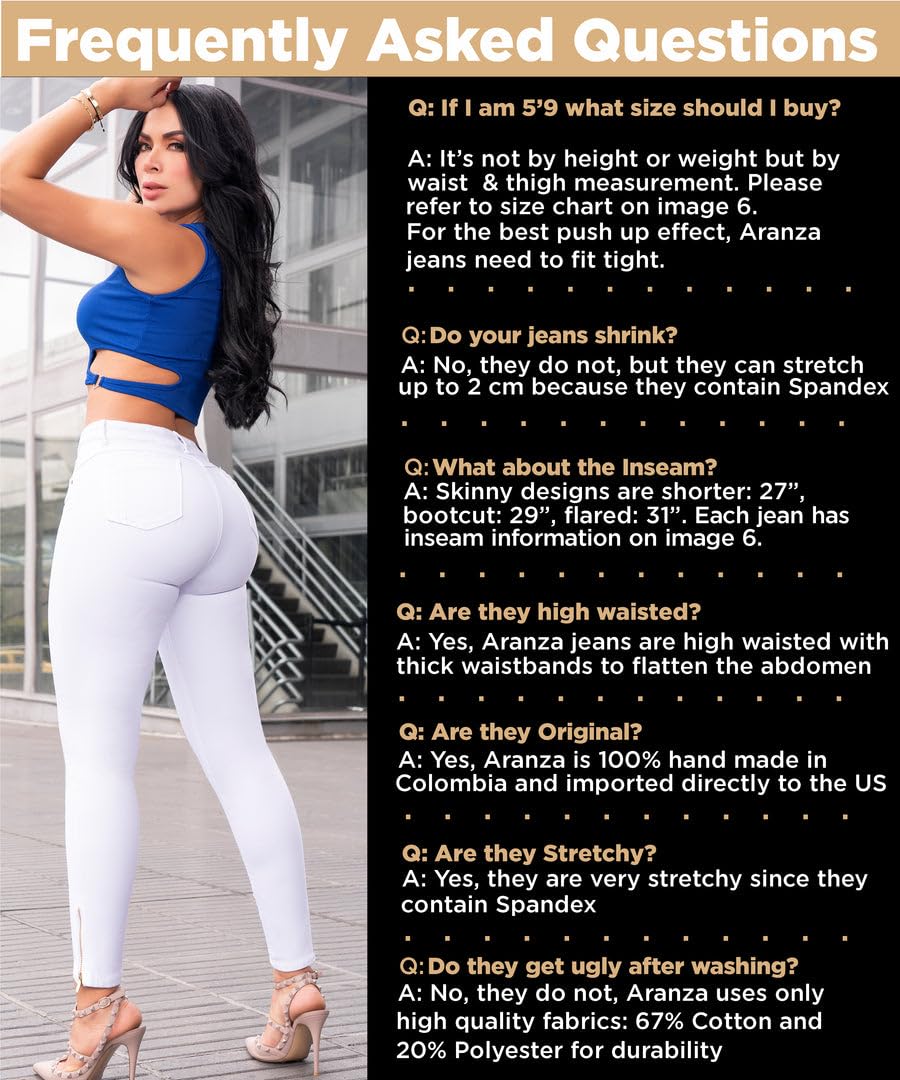 Colombian Butt Lifting Jeans for Women - Boot Cut Denim Pants with Rear Enhancement | Perfect for Night Out, Date Night & Body Shaping