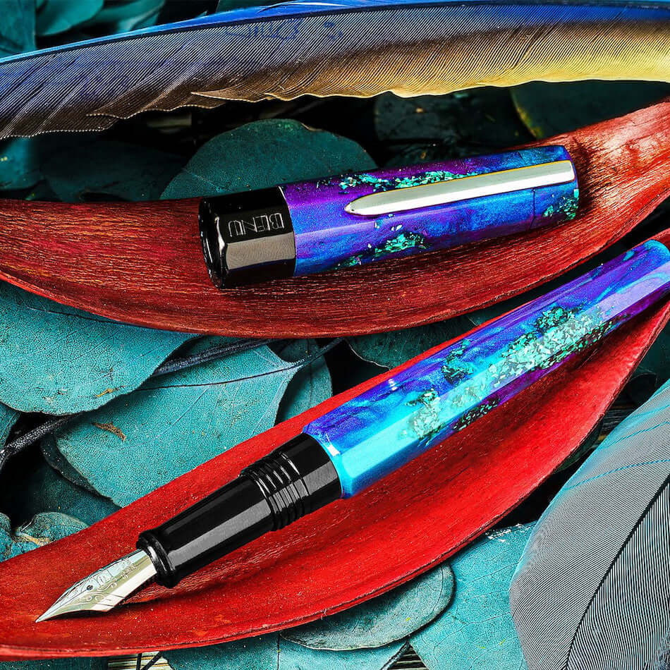 Benu Euphoria Fountain Pen - Premium Tropical Voyage Design for Writing Enthusiasts | Perfect for Calligraphy, Journaling & Gifts