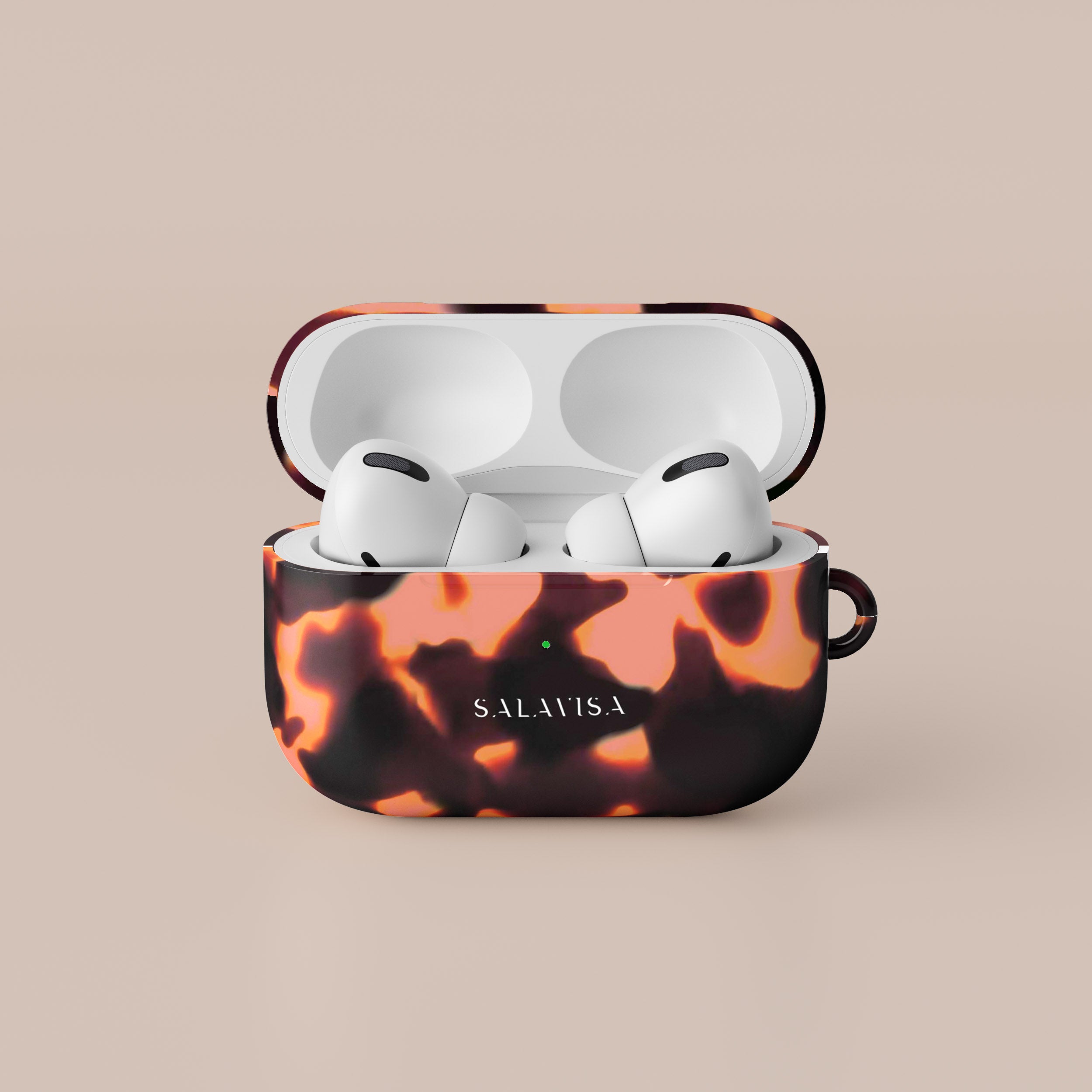 Premium Tortoise Red AirPods Case - Stylish Protective Cover for AirPods 2/3/Pro - Durable Shockproof Design for Everyday Use, Travel & Work