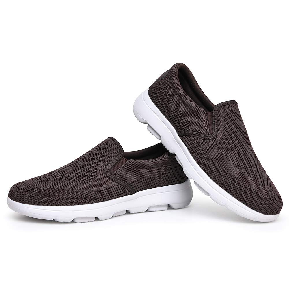 TIOSEBON Men's Breathable Mesh Slip-On Loafers - Lightweight Walking Shoes for Work, Driving & Tennis | Comfortable Casual Shoes for Men | Perfect for Office, Travel & Daily Wear