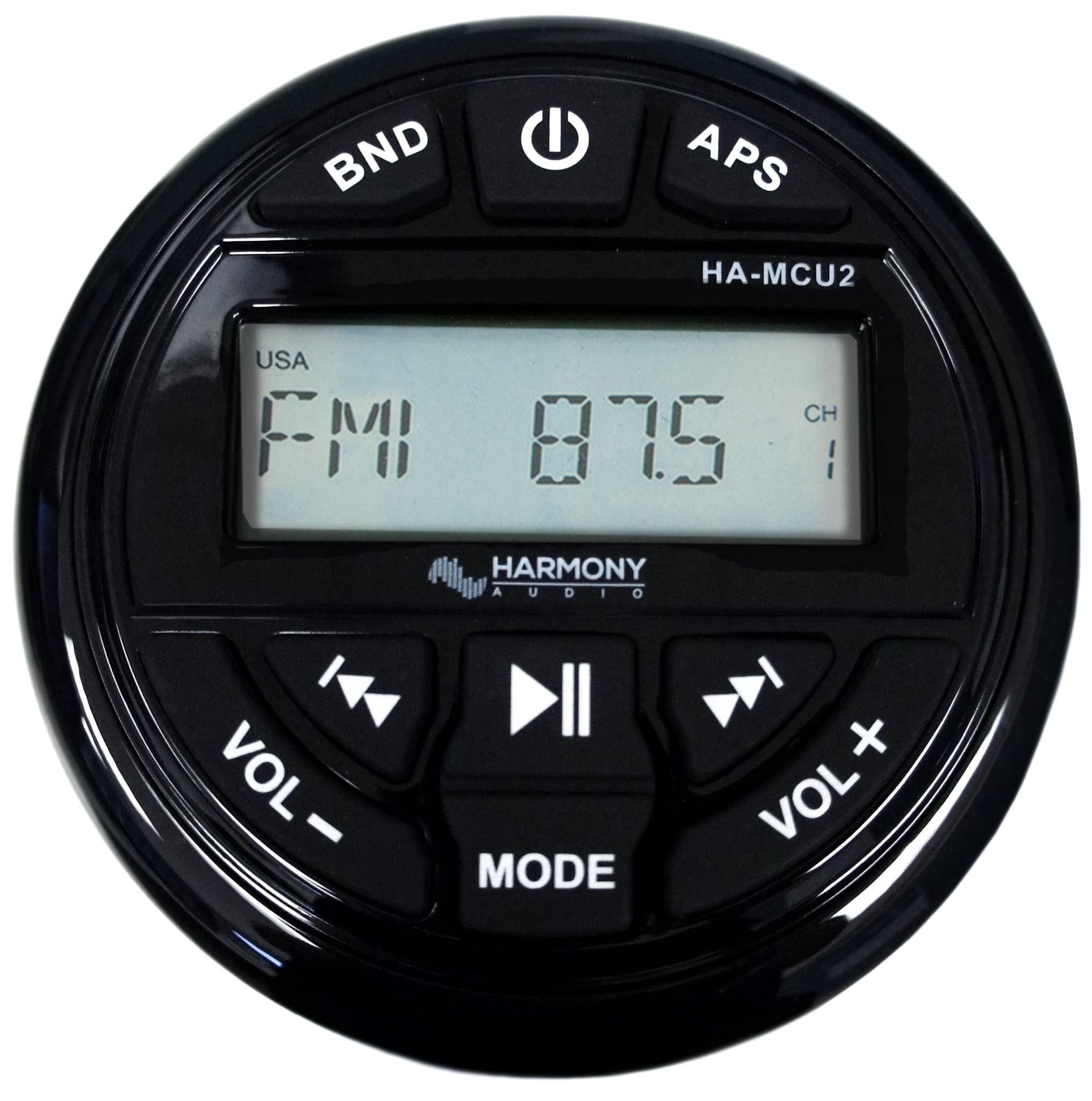 Harmony Audio HA-MCU2 Waterproof Marine Stereo Receiver with AM/FM Radio, USB Port & Bluetooth - Perfect for Boats, Yachts and Outdoor Water Activities