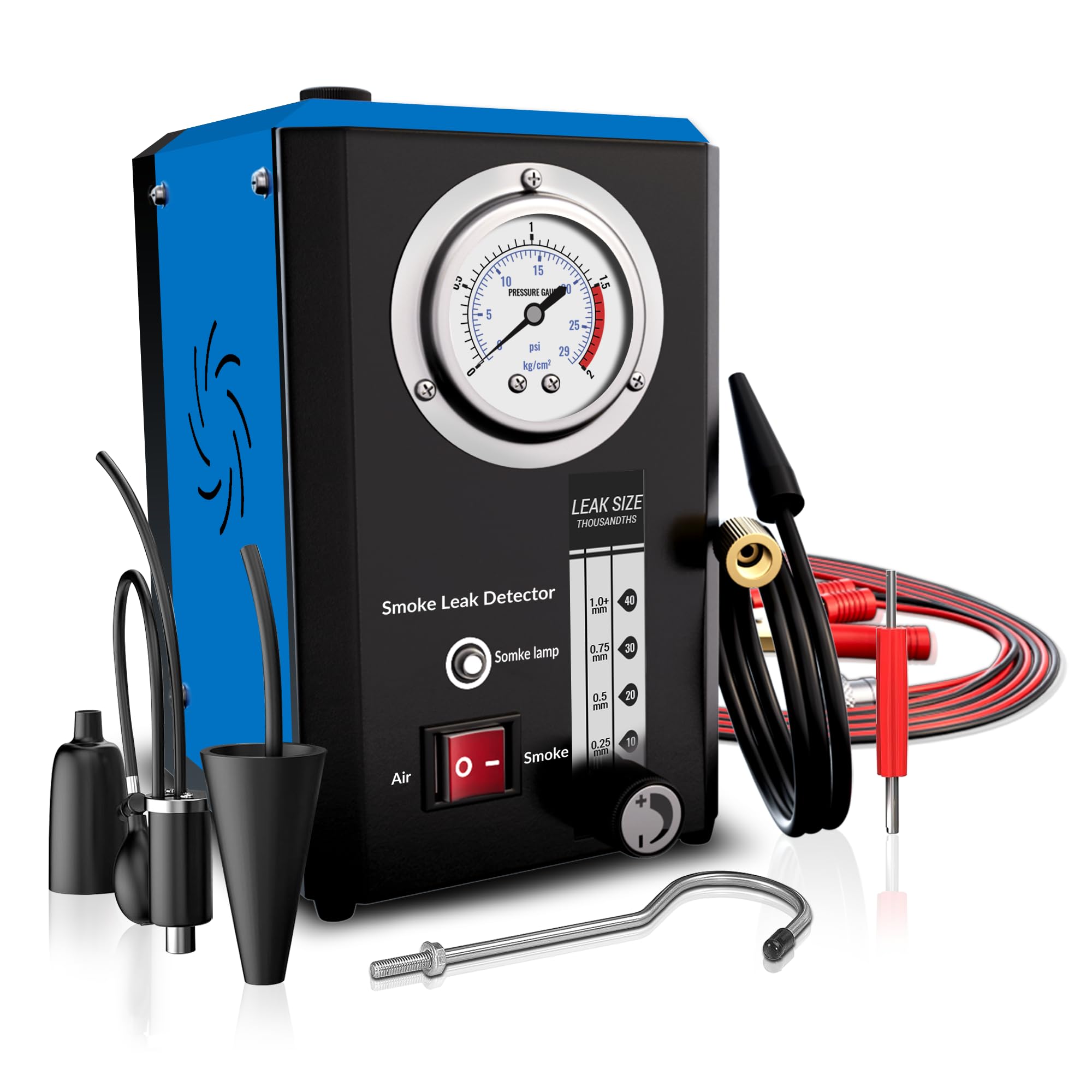 Automotive Smoke Machine Leak Detector - EVAP Vacuum Smoke Diagnostic Tester with Built-in Pump | Find Car AC & Fuel System Leaks Fast | Professional Mechanic Tool for Auto Repair Shops & DIY Enthusiasts