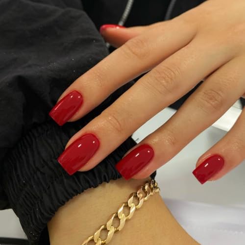 glossy red