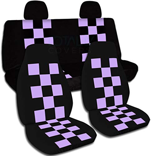 Black and Violet Checkers