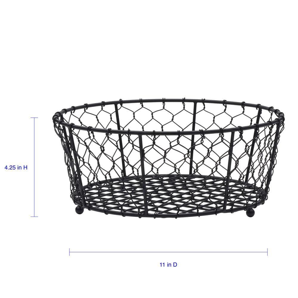 Farmers Market Fresh Fruit Basket - Handwoven Natural Rattan Centerpiece for Kitchen, Dining Table & Home Decor - Perfect for Parties, Gifts & Healthy Snacking