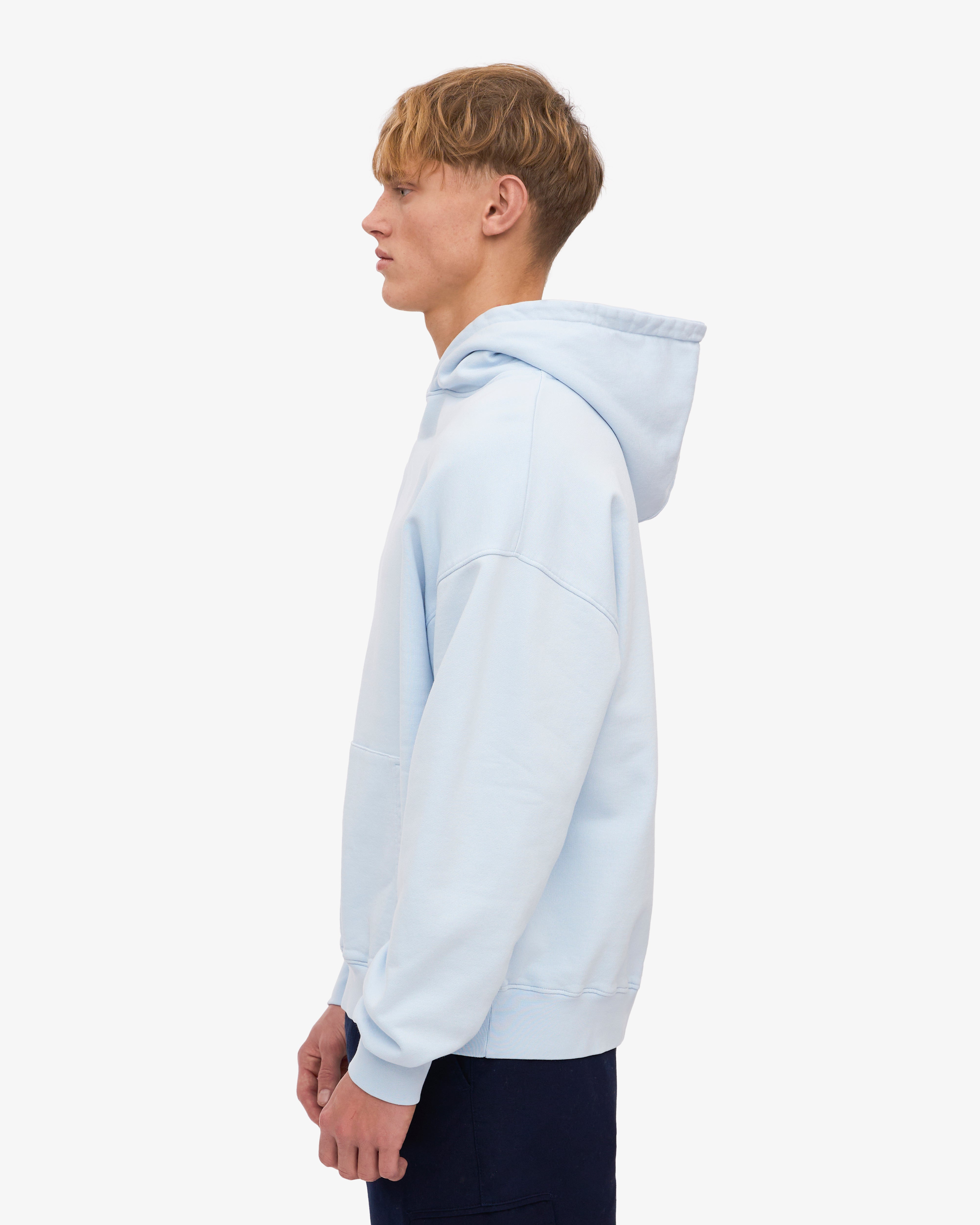 Organic Oversized Hoodie - Polar Blue | Cozy Unisex Sweatshirt for Casual Wear & Loungewear | Perfect for Fall & Winter Outfits